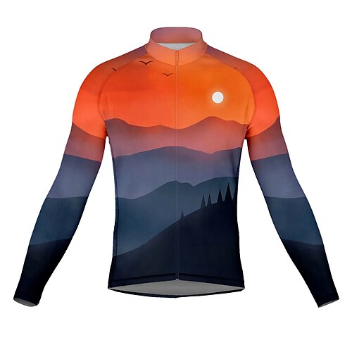 21Grams Men's Cycling Jersey Long Sleeve Bike Top with 3 Rear Pockets Mountain Bike MTB Road Bike Cycling Breathable Quick Dry Moisture Wicking Reflective Strips Red Graphic Polyester Spandex Sports
21Grams Men's Cycling Jersey Long Sleeve Bike Top with 3 Rear Pockets Mountain Bike MTB Road Bike Cycling Breathable Quick Dry Moisture Wicking Reflective Strips Red Graphic Polyester Spandex Sports