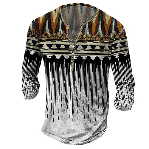 Men's Henley Shirt Tee T shirt Tee 3D Print Graphic Linear Plus Size Henley Daily Sports Button-Down Print Long Sleeve Tops Designer Basic Classic Comfortable Gray
Men's Henley Shirt Tee T shirt Tee 3D Print Graphic Linear Plus Size Henley Daily Sports Button-Down Print Long Sleeve Tops Designer Basic Classic Comfortable Gray