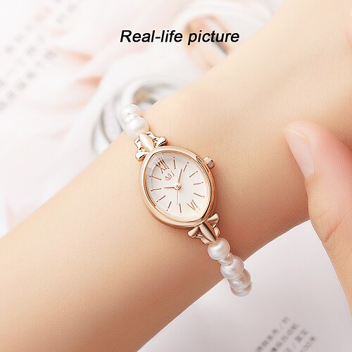 ASJ Waterproof Quartz Watch for Women Minimalist Natural Freshwater Pearl Bracelet Watch
ASJ Waterproof Quartz Watch for Women Minimalist Natural Freshwater Pearl Bracelet Watch