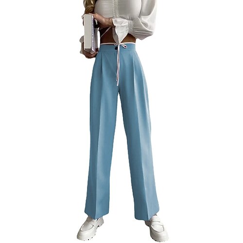 Women's Dress Pants Pants Trousers Trousers Pocket High Cut Solid Color Comfort Full Length Formal Work Cotton Blend Fashion Trousers Black Purple High Waist Inelastic
Women's Dress Pants Pants Trousers Trousers Pocket High Cut Solid Color Comfort Full Length Formal Work Cotton Blend Fashion Trousers Black Purple High Waist Inelastic