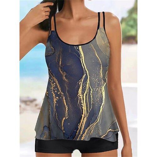Mulheres Roupa de Banho 2 partes Normal roupa de banho Estampado Cor gradiente Azul Camisola Com Alças Fatos de banho Esportivo Férias Moda
Mulheres Roupa de Banho 2 partes Normal roupa de banho Estampado Cor gradiente Azul Camisola Com Alças Fatos de banho Esportivo Férias Moda