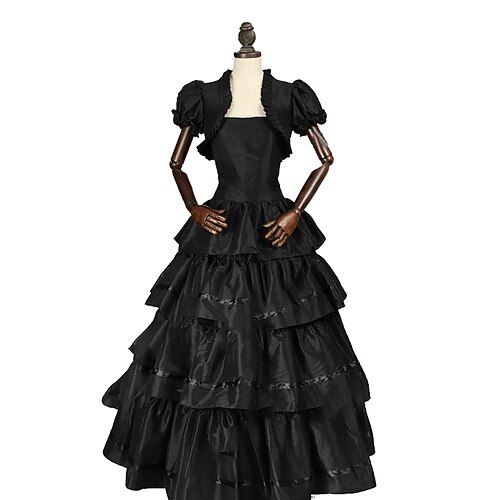 Rococo Victorian Ball Gown Vintage Dress Party Costume Masquerade Prom Dress Women's Costume Vintage Cosplay Party Halloween Carnival Short Sleeve Dress Masquerade
Rococo Victorian Ball Gown Vintage Dress Party Costume Masquerade Prom Dress Women's Costume Vintage Cosplay Party Halloween Carnival Short Sleeve Dress Masquerade