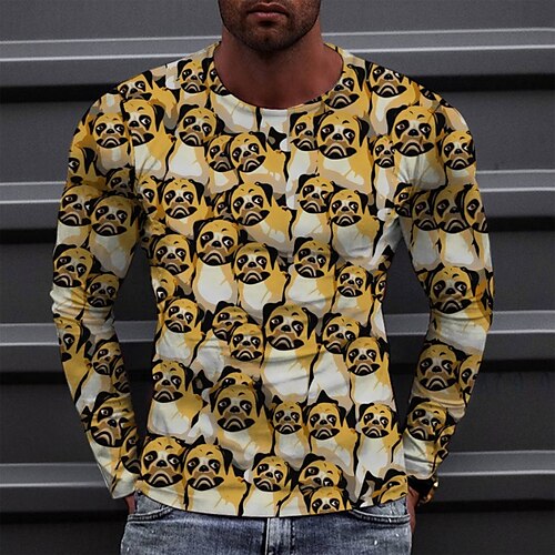 Men's T shirt Tee Tee Graphic Round Neck Yellow Long Sleeve 3D Print Casual Daily Print Tops Fashion Designer Comfortable Big and Tall
Men's T shirt Tee Tee Graphic Round Neck Yellow Long Sleeve 3D Print Casual Daily Print Tops Fashion Designer Comfortable Big and Tall