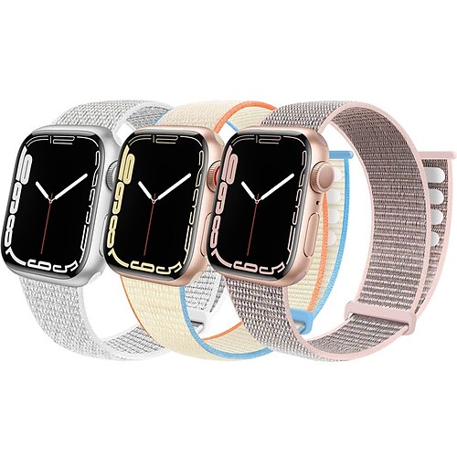 3 Pack Sport Nylon Bands Compatible with Apple Watch 44mm 40mm 41mm 42mm 38mm 45mm Stretchy Loop Woven Braided Soft Women Men Strap Compatible for iWatch Series 7 6 5 4 3 2 1 SE
3 Pack Sport Nylon Bands Compatible with Apple Watch 44mm 40mm 41mm 42mm 38mm 45mm Stretchy Loop Woven Braided Soft Women Men Strap Compatible for iWatch Series 7 6 5 4 3 2 1 SE