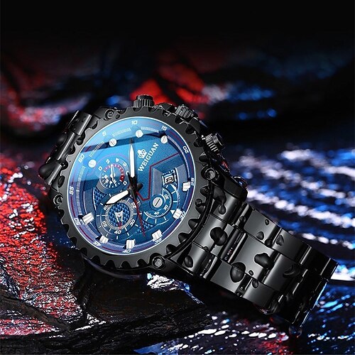 Weiguan montre à quartz pour hommes analogique quartz grand cadran boîtier calendrier décontracté noctilucent alliage acier inoxydable créatif
Weiguan montre à quartz pour hommes analogique quartz grand cadran boîtier calendrier décontracté noctilucent alliage acier inoxydable créatif