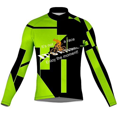 21Grams Men's Cycling Jersey Long Sleeve Bike Top with 3 Rear Pockets Mountain Bike MTB Road Bike Cycling Breathable Quick Dry Moisture Wicking Reflective Strips Green Graphic Polyester Spandex Sports
21Grams Men's Cycling Jersey Long Sleeve Bike Top with 3 Rear Pockets Mountain Bike MTB Road Bike Cycling Breathable Quick Dry Moisture Wicking Reflective Strips Green Graphic Polyester Spandex Sports