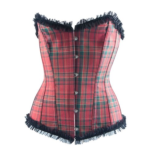 Corset Women's Corsets Country Bavarian Breathable Comfortable Backless Retro Tummy Control Plaid / Check Hook Eye Lace Up Polyester Party Evening Club Oktoberfest Costume All Seasons Red / Print
Corset Women's Corsets Country Bavarian Breathable Comfortable Backless Retro Tummy Control Plaid / Check Hook Eye Lace Up Polyester Party Evening Club Oktoberfest Costume All Seasons Red / Print