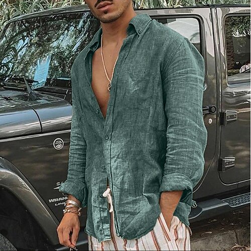 Men's Casual Shirt Solid Color Turndown Light Green White Street Beach Long Sleeve Patchwork Clothing Apparel Fashion Streetwear Casual Beach
Men's Casual Shirt Solid Color Turndown Light Green White Street Beach Long Sleeve Patchwork Clothing Apparel Fashion Streetwear Casual Beach
