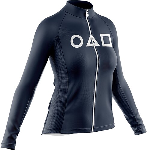 Women's Cycling Jersey Long Sleeve Bike Jersey with 3 Rear Pockets Mountain Bike MTB Road Bike Cycling Breathable Ultraviolet Resistant Quick Dry White Black Dark Navy Polyester Sports Clothing
Women's Cycling Jersey Long Sleeve Bike Jersey with 3 Rear Pockets Mountain Bike MTB Road Bike Cycling Breathable Ultraviolet Resistant Quick Dry White Black Dark Navy Polyester Sports Clothing