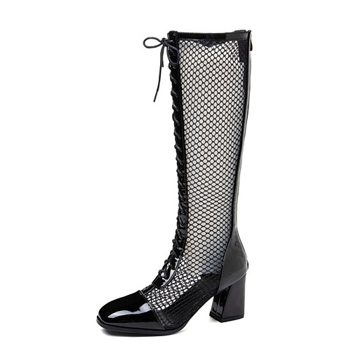 Damen Stiefel Sandalen Stiefel Sommerstiefel Täglich Kniehohe Stiefel Sommer Schnürsenkel Blockabsatz Quadratischer Zeh Britisch Gitter Reißverschluss Einfarbig Schwarz Weiß
Damen Stiefel Sandalen Stiefel Sommerstiefel Täglich Kniehohe Stiefel Sommer Schnürsenkel Blockabsatz Quadratischer Zeh Britisch Gitter Reißverschluss Einfarbig Schwarz Weiß