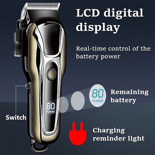 Clipper Electric Hair Trimmer For men Electric Shaver Professional Men's Hair Cutting Machine Wireless Barber Trimmer
Clipper Electric Hair Trimmer For men Electric Shaver Professional Men's Hair Cutting Machine Wireless Barber Trimmer