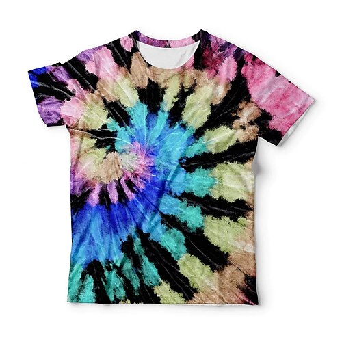 Men's Unisex T shirt Tee 3D Print Tie Dye Graphic Prints Crew Neck Street Daily Print Short Sleeve Tops Casual Classic Big and Tall Sports Rainbow / Summer
Men's Unisex T shirt Tee 3D Print Tie Dye Graphic Prints Crew Neck Street Daily Print Short Sleeve Tops Casual Classic Big and Tall Sports Rainbow / Summer