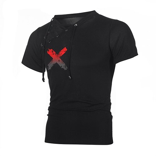 Men's T shirt Tee Hot Stamping Graphic Patterned Letter Crew Neck Street Daily Lace up Print Short Sleeve Tops Designer Casual Fashion Comfortable Black / Summer / Sports / Summer
Men's T shirt Tee Hot Stamping Graphic Patterned Letter Crew Neck Street Daily Lace up Print Short Sleeve Tops Designer Casual Fashion Comfortable Black / Summer / Sports / Summer