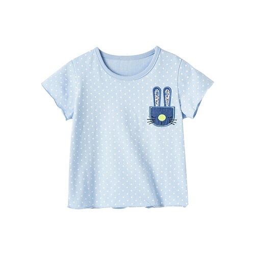 Kids Girls' T shirt Rabbit Outdoor Short Sleeve Crewneck Active Cotton 3-10 Years Spring Light Blue
Kids Girls' T shirt Rabbit Outdoor Short Sleeve Crewneck Active Cotton 3-10 Years Spring Light Blue
