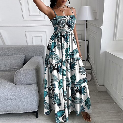 Robe mi-longue Femme Robe Évasée Sans Manches Printemps Eté - Mode Moderne A Volants Accueil froid Imprimer Floral Mince 2022 Vert S M L XL
Robe mi-longue Femme Robe Évasée Sans Manches Printemps Eté - Mode Moderne A Volants Accueil froid Imprimer Floral Mince 2022 Vert S M L XL