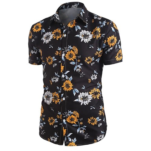 Men's Shirt 3D Print Floral Turndown Street Casual Button-Down Print Short Sleeves Tops Designer Casual Vintage Retro Black / Summer
Men's Shirt 3D Print Floral Turndown Street Casual Button-Down Print Short Sleeves Tops Designer Casual Vintage Retro Black / Summer