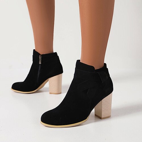 Women's Boots Suede Shoes Booties Ankle Boots Chunky Heel Round Toe Minimalism Daily Work Nubuck Zipper Fall Winter Solid Colored Black Brown
Women's Boots Suede Shoes Booties Ankle Boots Chunky Heel Round Toe Minimalism Daily Work Nubuck Zipper Fall Winter Solid Colored Black Brown