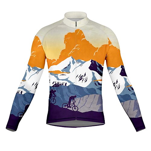 21Grams Men's Cycling Jersey Long Sleeve Bike Top with 3 Rear Pockets Mountain Bike MTB Road Bike Cycling Breathable Quick Dry Moisture Wicking Reflective Strips Orange Graphic Polyester Spandex
21Grams Men's Cycling Jersey Long Sleeve Bike Top with 3 Rear Pockets Mountain Bike MTB Road Bike Cycling Breathable Quick Dry Moisture Wicking Reflective Strips Orange Graphic Polyester Spandex