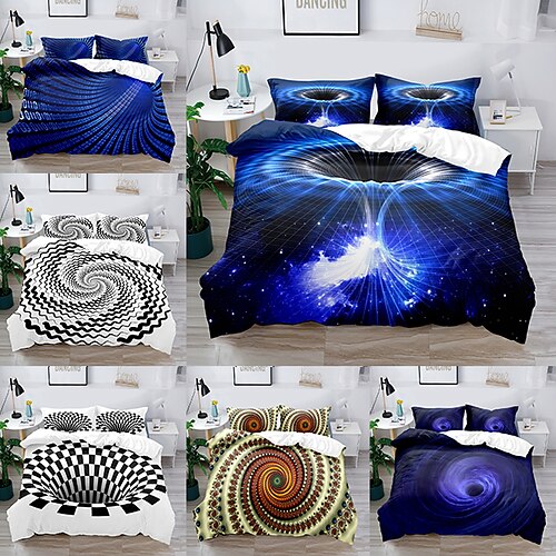 3-Piece 3D Vortex Printed Duvet Cover Set Hotel Bedding Sets Comforter Cover Include 1 Duvet Cover, 2 Pillowcases for Double/Queen/King(1 Pillowcase for Twin/Single)
3-Piece 3D Vortex Printed Duvet Cover Set Hotel Bedding Sets Comforter Cover Include 1 Duvet Cover, 2 Pillowcases for Double/Queen/King(1 Pillowcase for Twin/Single)