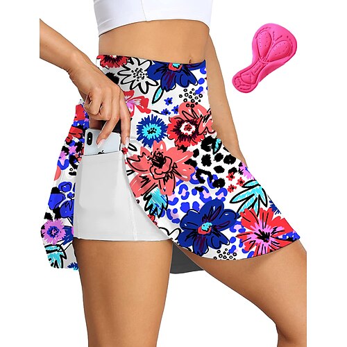 21Grams Women's Cycling Skort Skirt Bike Bottoms Mountain Bike MTB Road Bike Cycling Sports Floral Botanical 3D Pad Cycling Breathable Quick Dry Blue Polyester Spandex Clothing Apparel Bike Wear
21Grams Women's Cycling Skort Skirt Bike Bottoms Mountain Bike MTB Road Bike Cycling Sports Floral Botanical 3D Pad Cycling Breathable Quick Dry Blue Polyester Spandex Clothing Apparel Bike Wear