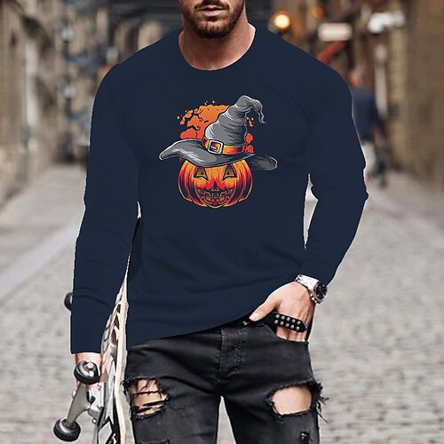 Men's Unisex T shirt Tee Pumpkin V Neck Green Black Gray Navy Blue Long Sleeve Hot Stamping Outdoor Street Print Tops Basic Sports Designer Simple
Men's Unisex T shirt Tee Pumpkin V Neck Green Black Gray Navy Blue Long Sleeve Hot Stamping Outdoor Street Print Tops Basic Sports Designer Simple