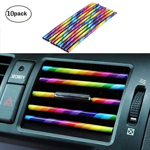 10 Pcs PVC Car Air Conditioner Vent Outlet Trim Strip Colorful Film Car Interior DIY Decoration Shiny Accessories
10 Pcs PVC Car Air Conditioner Vent Outlet Trim Strip Colorful Film Car Interior DIY Decoration Shiny Accessories