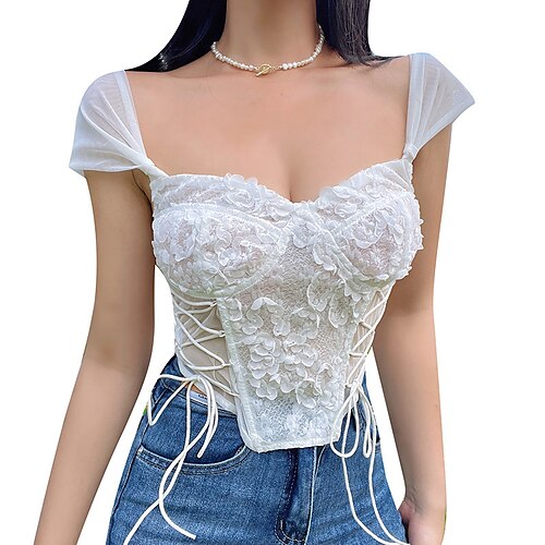Corsé Mujer tops de corsé Sensual Corsé Superior Espalda al Aire Control de barriga Jacquard Color puro Sin Especificar Poliéster Fiesta y Noche Discoteca Primavera Verano Blanco Rosa
Corsé Mujer tops de corsé Sensual Corsé Superior Espalda al Aire Control de barriga Jacquard Color puro Sin Especificar Poliéster Fiesta y Noche Discoteca Primavera Verano Blanco Rosa