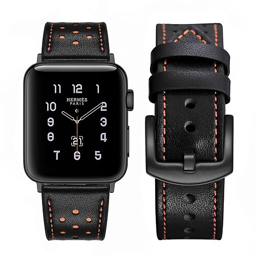 1PC Smart Watch Band Compatible with Apple iWatch Series 8 7 6 5 4 3 2 1 SE Leather Loop for iWatch Smartwatch Strap Wristband Genuine Leather Luxury Adjustable Breathable
1PC Smart Watch Band Compatible with Apple iWatch Series 8 7 6 5 4 3 2 1 SE Leather Loop for iWatch Smartwatch Strap Wristband Genuine Leather Luxury Adjustable Breathable