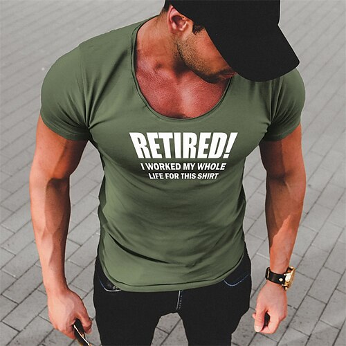 Men's T shirt Tee Hot Stamping Letter Crew Neck Street Daily Print Short Sleeve Tops Designer Casual Fashion Comfortable Army Green / Summer / Sports / Summer
Men's T shirt Tee Hot Stamping Letter Crew Neck Street Daily Print Short Sleeve Tops Designer Casual Fashion Comfortable Army Green / Summer / Sports / Summer