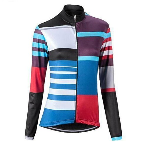 21Grams Women's Cycling Jersey Long Sleeve Bike Top with 3 Rear Pockets Mountain Bike MTB Road Bike Cycling Quick Dry Moisture Wicking Black Stripes Color Block Sports Clothing Apparel / Stretchy
21Grams Women's Cycling Jersey Long Sleeve Bike Top with 3 Rear Pockets Mountain Bike MTB Road Bike Cycling Quick Dry Moisture Wicking Black Stripes Color Block Sports Clothing Apparel / Stretchy