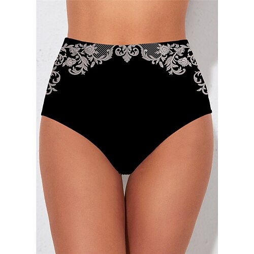 Women's Swimwear Cover Up Beach Bottom Normal Swimsuit Printing High Waisted Floral Black Bathing Suits Sports Vacation Fashion / Sexy / Modern / New
Women's Swimwear Cover Up Beach Bottom Normal Swimsuit Printing High Waisted Floral Black Bathing Suits Sports Vacation Fashion / Sexy / Modern / New