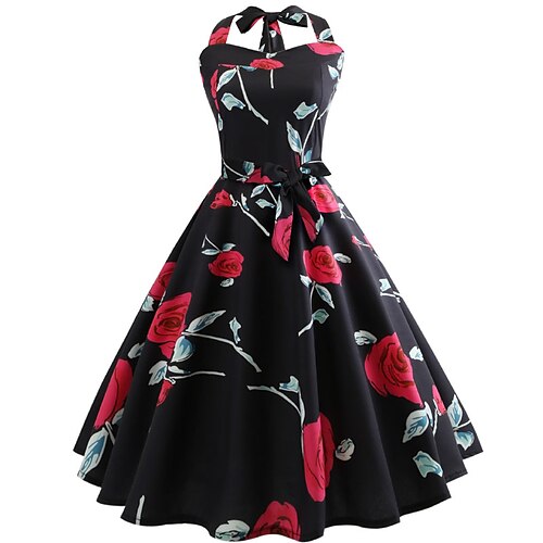 vestido feminino de uma linha vestido na altura do joelho preto sem mangas floral sem costas estampa de ombro frio primavera verão pescoço halter romântico vintage 2022 xxl
vestido feminino de uma linha vestido na altura do joelho preto sem mangas floral sem costas estampa de ombro frio primavera verão pescoço halter romântico vintage 2022 xxl