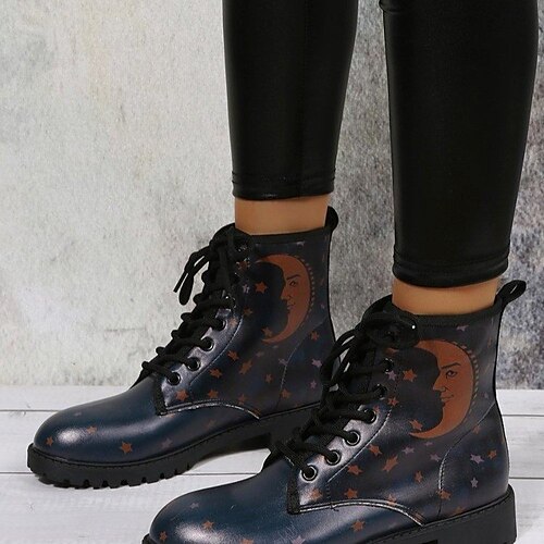 Mujer Botas Botas de Combate Tallas Grandes Diario Botines Botines Invierno Tacón Cuadrado Dedo redondo Casual Cuero PU Cordones Negro
Mujer Botas Botas de Combate Tallas Grandes Diario Botines Botines Invierno Tacón Cuadrado Dedo redondo Casual Cuero PU Cordones Negro