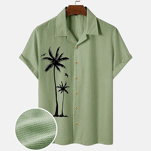 Men's Seersucker Shirt Graphic Coconut Tree Turndown Green Blue Light Brown Brown Gray Street Daily Short Sleeve Button-Down Clothing Apparel Lightweight Soft Breathable Comfortable / Summer / Summer
Men's Seersucker Shirt Graphic Coconut Tree Turndown Green Blue Light Brown Brown Gray Street Daily Short Sleeve Button-Down Clothing Apparel Lightweight Soft Breathable Comfortable / Summer / Summer