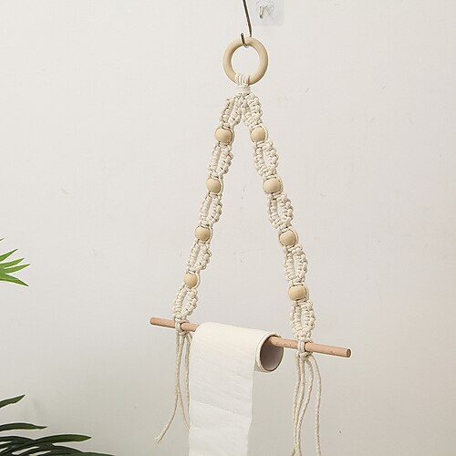 Cotton Rope Hand-woven Paper Towel Rack Towel Rack Bohemian Wall Hanging Living Room Bedroom Bathroom Paper Towel Tube Wall Decoration
Cotton Rope Hand-woven Paper Towel Rack Towel Rack Bohemian Wall Hanging Living Room Bedroom Bathroom Paper Towel Tube Wall Decoration