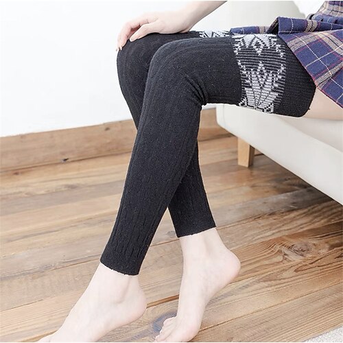 Women's 1 Pair Stockings Leg Warmers Fashion Comfort Wool Plaid Checkered Geometric Casual Daily Vacation Warm Fall Winter Black Blue Khaki
Women's 1 Pair Stockings Leg Warmers Fashion Comfort Wool Plaid Checkered Geometric Casual Daily Vacation Warm Fall Winter Black Blue Khaki