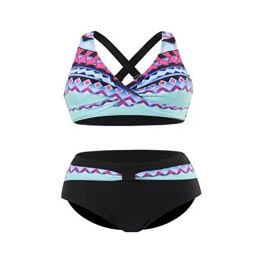 Women's Swimwear Bikini 2 Piece Normal Swimsuit Backless Printing High Waisted Print Geometric Green Black Blue Yellow V Wire Bathing Suits New Vacation Sexy / Modern / Cute
Women's Swimwear Bikini 2 Piece Normal Swimsuit Backless Printing High Waisted Print Geometric Green Black Blue Yellow V Wire Bathing Suits New Vacation Sexy / Modern / Cute