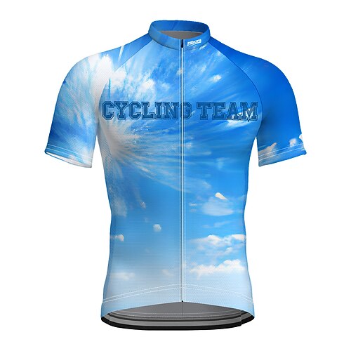 21Grams Men's Cycling Jersey Short Sleeve Bike Top with 3 Rear Pockets Mountain Bike MTB Road Bike Cycling Breathable Quick Dry Moisture Wicking Reflective Strips Blue Polyester Spandex Sports
21Grams Men's Cycling Jersey Short Sleeve Bike Top with 3 Rear Pockets Mountain Bike MTB Road Bike Cycling Breathable Quick Dry Moisture Wicking Reflective Strips Blue Polyester Spandex Sports