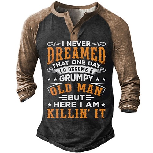 Men's Henley Shirt Tee T shirt Tee 3D Print Graphic Color Block Letter Plus Size Henley Daily Sports Patchwork Button-Down Long Sleeve Tops Designer Basic Casual Classic Black
Men's Henley Shirt Tee T shirt Tee 3D Print Graphic Color Block Letter Plus Size Henley Daily Sports Patchwork Button-Down Long Sleeve Tops Designer Basic Casual Classic Black