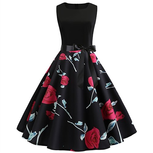 Vestido acampanado hasta la rodilla para mujer, rojo, sin mangas, floral, fruncido, estampado de lazo, primavera verano, cuello redondo, elegante, vintage, 2022, xxl
Vestido acampanado hasta la rodilla para mujer, rojo, sin mangas, floral, fruncido, estampado de lazo, primavera verano, cuello redondo, elegante, vintage, 2022, xxl