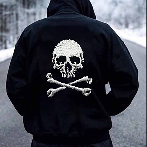 Men's Hoodie Black Hooded Graphic Skull Print Going out Streetwear Cool Designer Winter Fall & Winter Clothing Apparel Hoodies Sweatshirts Long Sleeve
Men's Hoodie Black Hooded Graphic Skull Print Going out Streetwear Cool Designer Winter Fall & Winter Clothing Apparel Hoodies Sweatshirts Long Sleeve