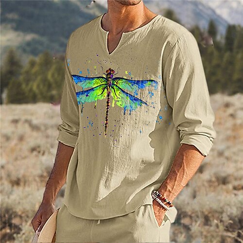Men's Unisex T shirt Tee 3D Print Graphic Prints Insects V Neck Street Daily Print Long Sleeve Tops Designer Basic Casual Big and Tall Khaki
Men's Unisex T shirt Tee 3D Print Graphic Prints Insects V Neck Street Daily Print Long Sleeve Tops Designer Basic Casual Big and Tall Khaki