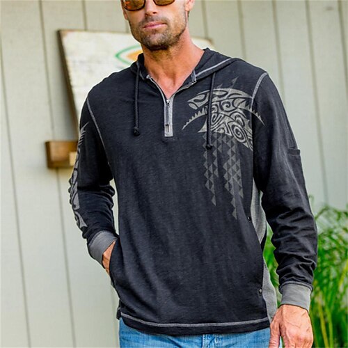 Men's Pullover Hoodie Sweatshirt Pullover Graphic Patterned Tribal Zipper Pocket Print Sports Outdoor Daily Sports Hot Stamping Basic Casual Hoodies Sweatshirts Black
Men's Pullover Hoodie Sweatshirt Pullover Graphic Patterned Tribal Zipper Pocket Print Sports Outdoor Daily Sports Hot Stamping Basic Casual Hoodies Sweatshirts Black