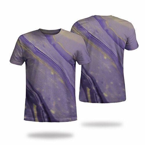 Men's T shirt Tee Tee Graphic Round Neck Purple Short Sleeve 3D Print Casual Daily 3D Print Tops Fashion Cool Designer Comfortable / Summer / Summer
Men's T shirt Tee Tee Graphic Round Neck Purple Short Sleeve 3D Print Casual Daily 3D Print Tops Fashion Cool Designer Comfortable / Summer / Summer