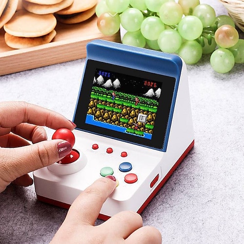 

A6 Game Console Mini Small Retro Game Console With 360 Games, Joystick Handheld Children's Portable Fc Red And White Machine