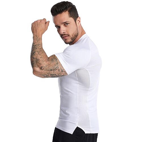 Men's Compression Shirt Running Shirt Short Sleeve Tee Tshirt Athletic Spandex Breathable Quick Dry Moisture Wicking Gym Workout Running Active Training Sportswear Activewear Solid Colored Black White
Men's Compression Shirt Running Shirt Short Sleeve Tee Tshirt Athletic Spandex Breathable Quick Dry Moisture Wicking Gym Workout Running Active Training Sportswear Activewear Solid Colored Black White