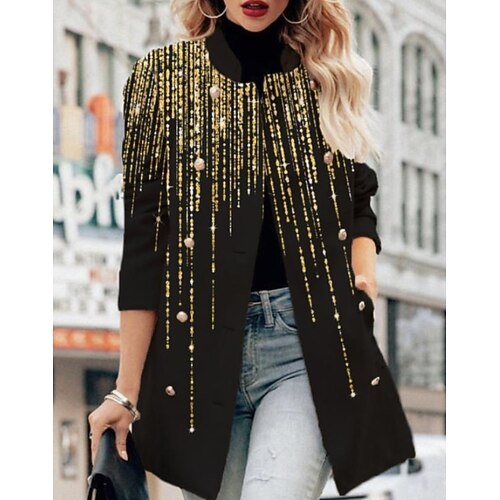 Women's Coat Long with Pockets Coat Black Stylish Daily Wear Fall Open Front Turndown Regular Fit S M L XL XXL 3XL
Women's Coat Long with Pockets Coat Black Stylish Daily Wear Fall Open Front Turndown Regular Fit S M L XL XXL 3XL