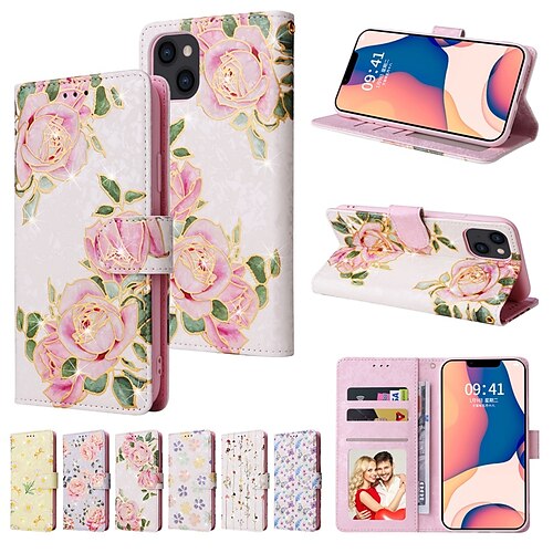 Phone Case For Apple Wallet Card iPhone 14 iPhone 13 Pro Max 12 Mini 11 X XR XS Max 8 7 Anti-theft with Wrist Strap Card Holder Slots Flower PU Leather
Phone Case For Apple Wallet Card iPhone 14 iPhone 13 Pro Max 12 Mini 11 X XR XS Max 8 7 Anti-theft with Wrist Strap Card Holder Slots Flower PU Leather