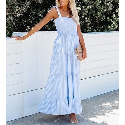 Women's A Line Dress Maxi long Dress Pink Light Blue Sleeveless Line Backless Cold Shoulder Fall Summer Spaghetti Strap Vacation Fashion Modern 2022 S M L XL
Women's A Line Dress Maxi long Dress Pink Light Blue Sleeveless Line Backless Cold Shoulder Fall Summer Spaghetti Strap Vacation Fashion Modern 2022 S M L XL