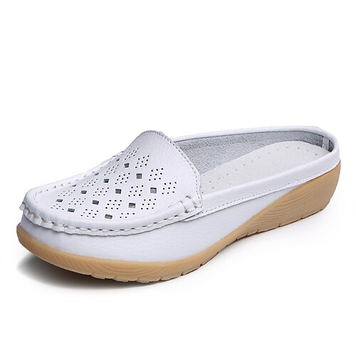 Women's Slip-Ons Daily Summer Wedge Heel Round Toe Casual Leather Loafer Solid Colored Black Yellow Orange
Women's Slip-Ons Daily Summer Wedge Heel Round Toe Casual Leather Loafer Solid Colored Black Yellow Orange